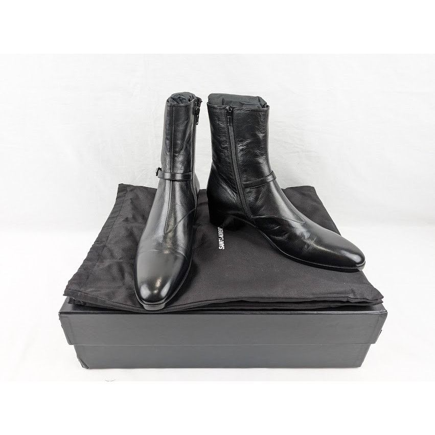 Saint Laurent Paris o1rshd1 Q:2 / Vlad 45 Zipped Boots in Black Size US 10 / EU 43 - 20 Thumbnail
