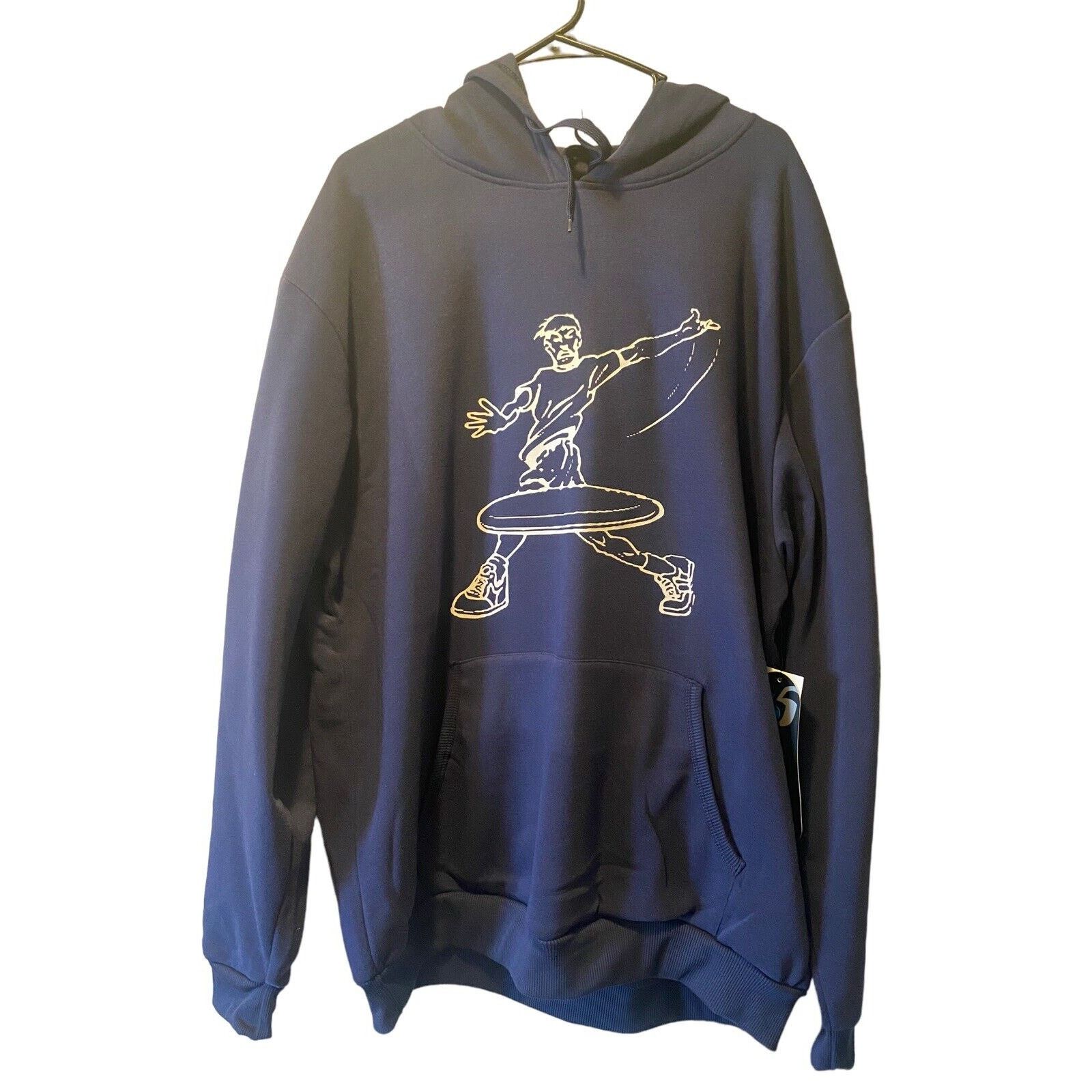 The Unbranded Brand Disc Golf Men's 2XL DISC THROWER Hoodie Sweatshirt Navy Size US XXL / EU 58 / 5 - 1 Thumbnail