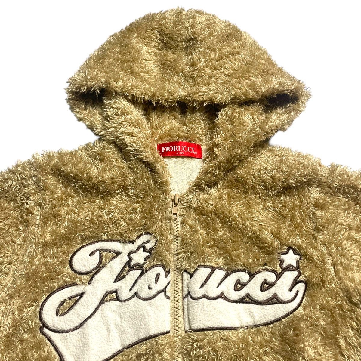 Fiorucci FIORUCCI FLEECE EMBROIDERED SPELL OUT BOMBER JACKET Size S / US 4 / IT 40 - 4 Thumbnail
