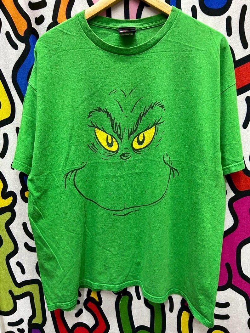 Vintage Vintage 2000s Grinch Dr.Seuss Cartoon tshirt size XL Size US XL / EU 56 / 4 - 2 Thumbnail