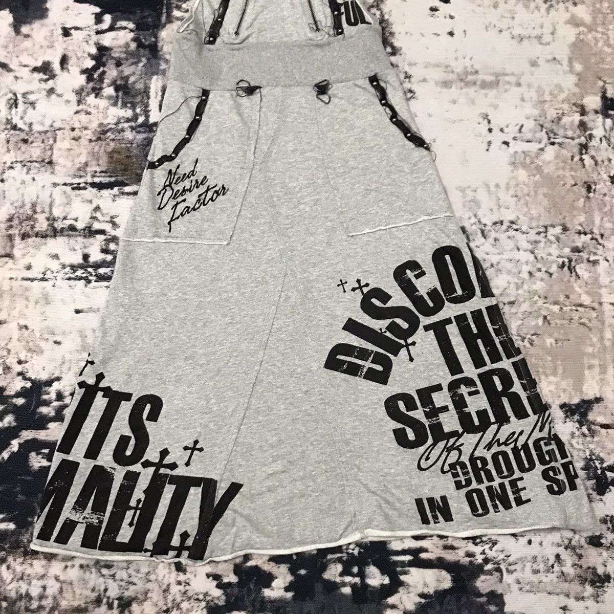 Japanese Brand Ghost of Halem Long Dress Punker Tank Top Hoodie Size XS / US 0-2 / IT 36-38 - 5 Thumbnail