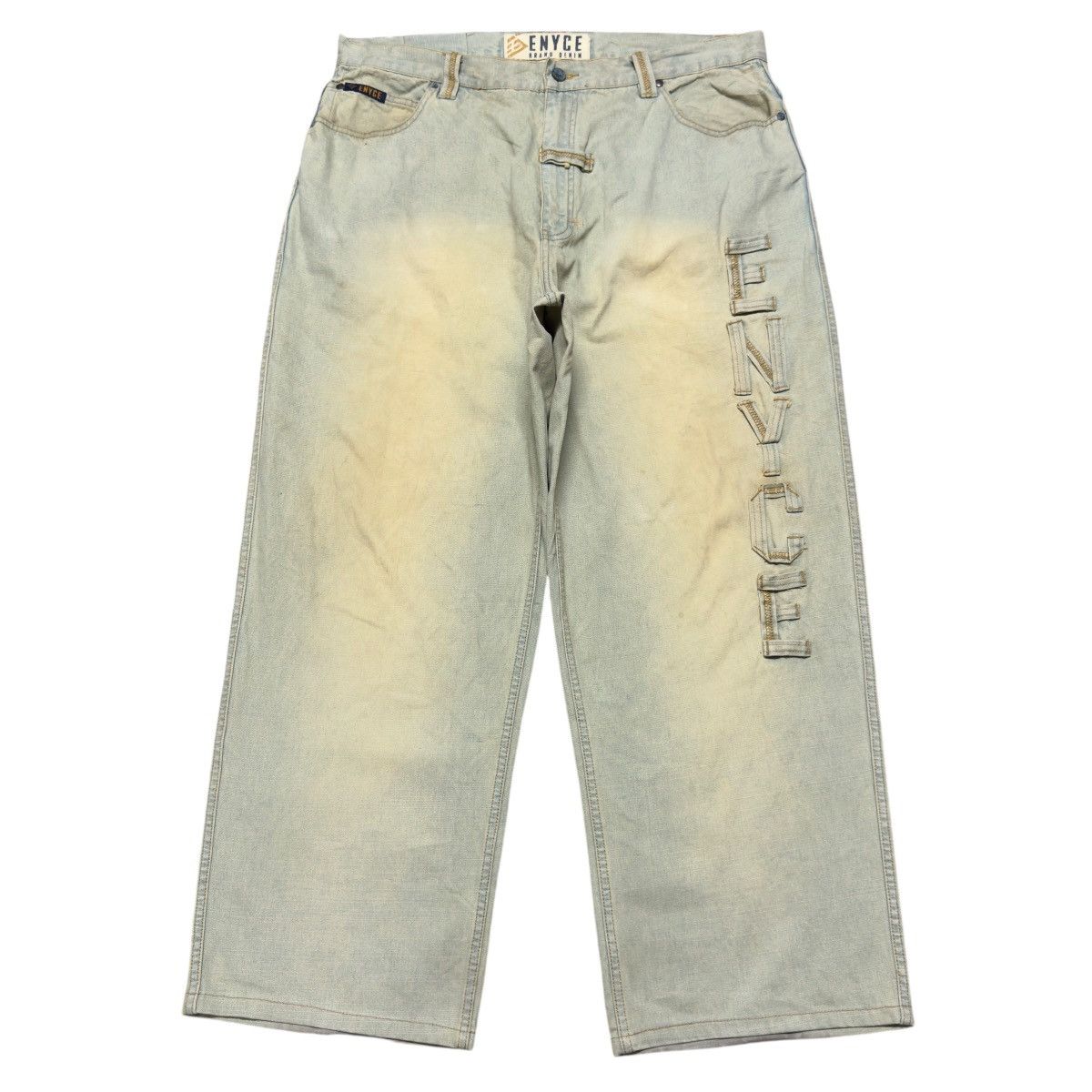 Enyce Vintage Enyce Mudwash Denim Baggy Jeans Size US 38 / EU 54 - 1 Thumbnail