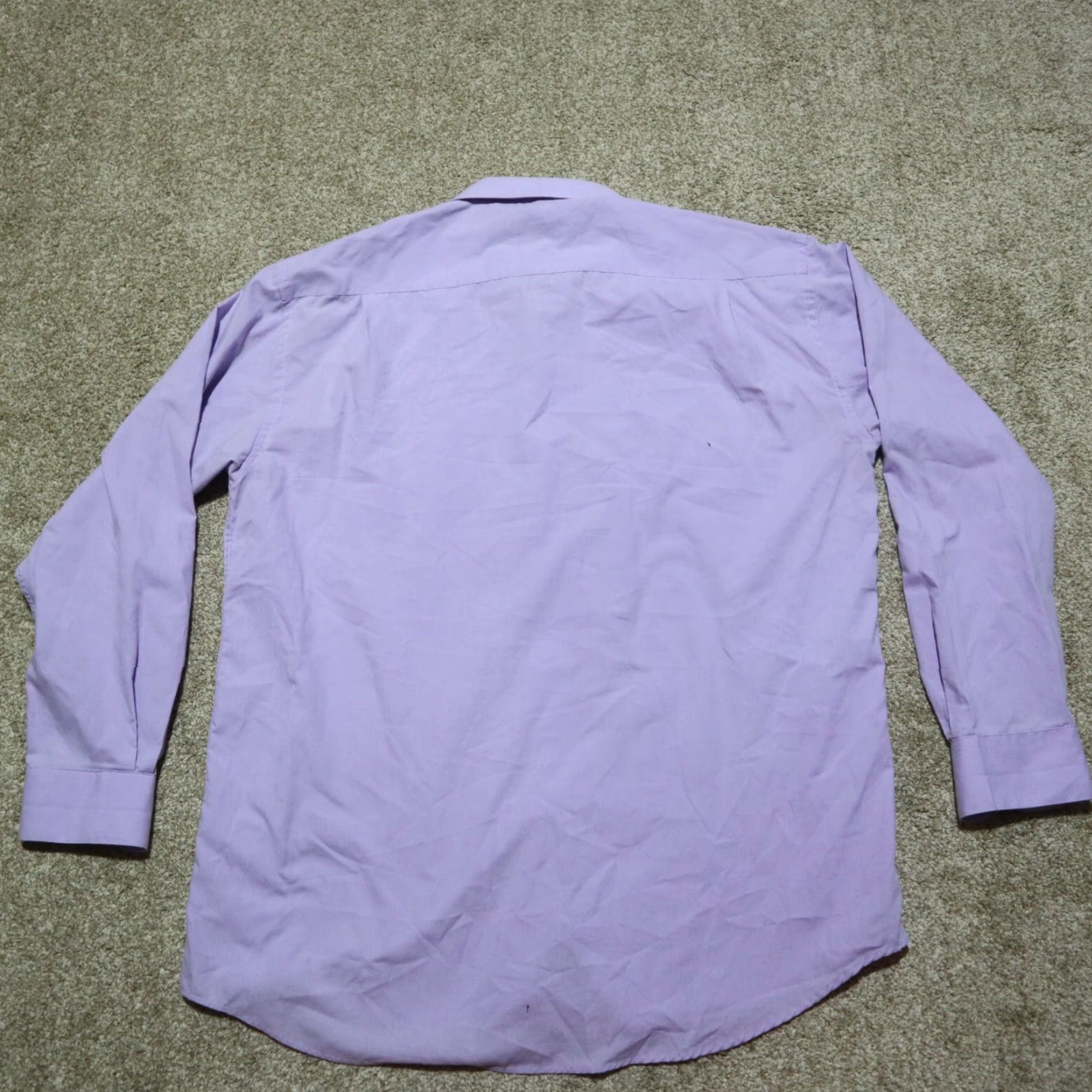 Versace Versa Shirt Button-Up Long Sleeve Purple Mens 16.5 34/35 Regular Cotton Vintage No N/A Size US XL / EU 56 / 4 - 7 Thumbnail