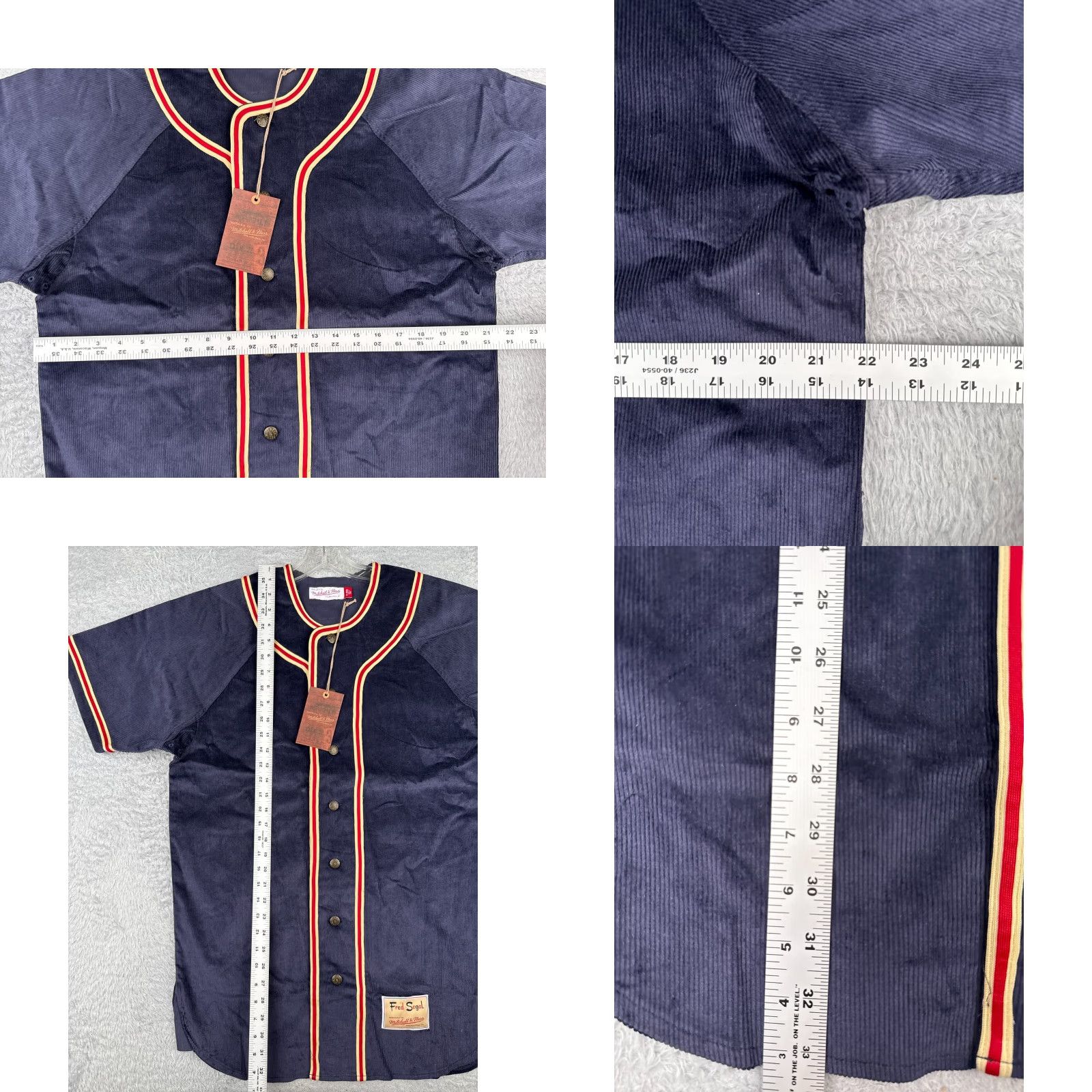 Mitchell & Ness VINTAGE Mitchell & Ness x Fred Segal Jersey Men XL Blue Corduroy LA #61 NEW Size US XL / EU 56 / 4 - 8 Thumbnail