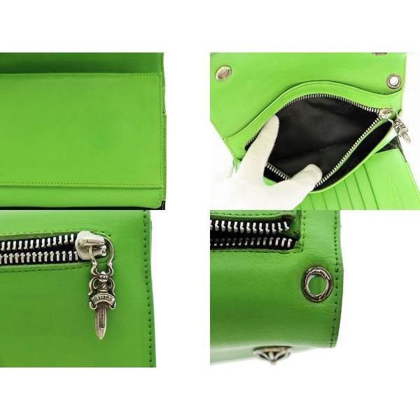 Chrome Hearts Chrome Hearts WAVE CROSS BALL green Leather Wallet Size ONE SIZE - 9 Thumbnail