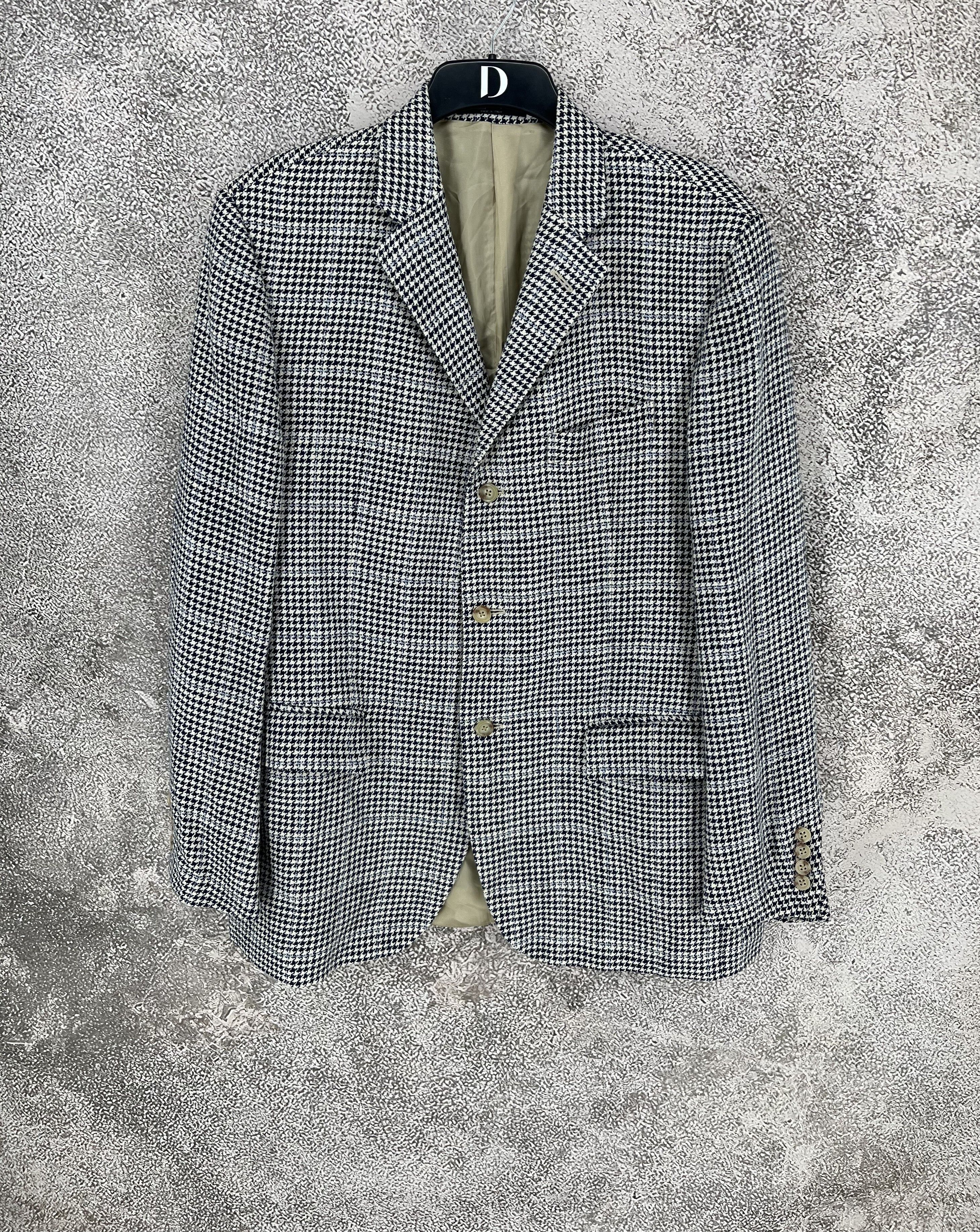 Polo Ralph Lauren POLO RALPH LAUREN Herringbone Blazer Jacket Made in Italy Size 44R - 1 Thumbnail