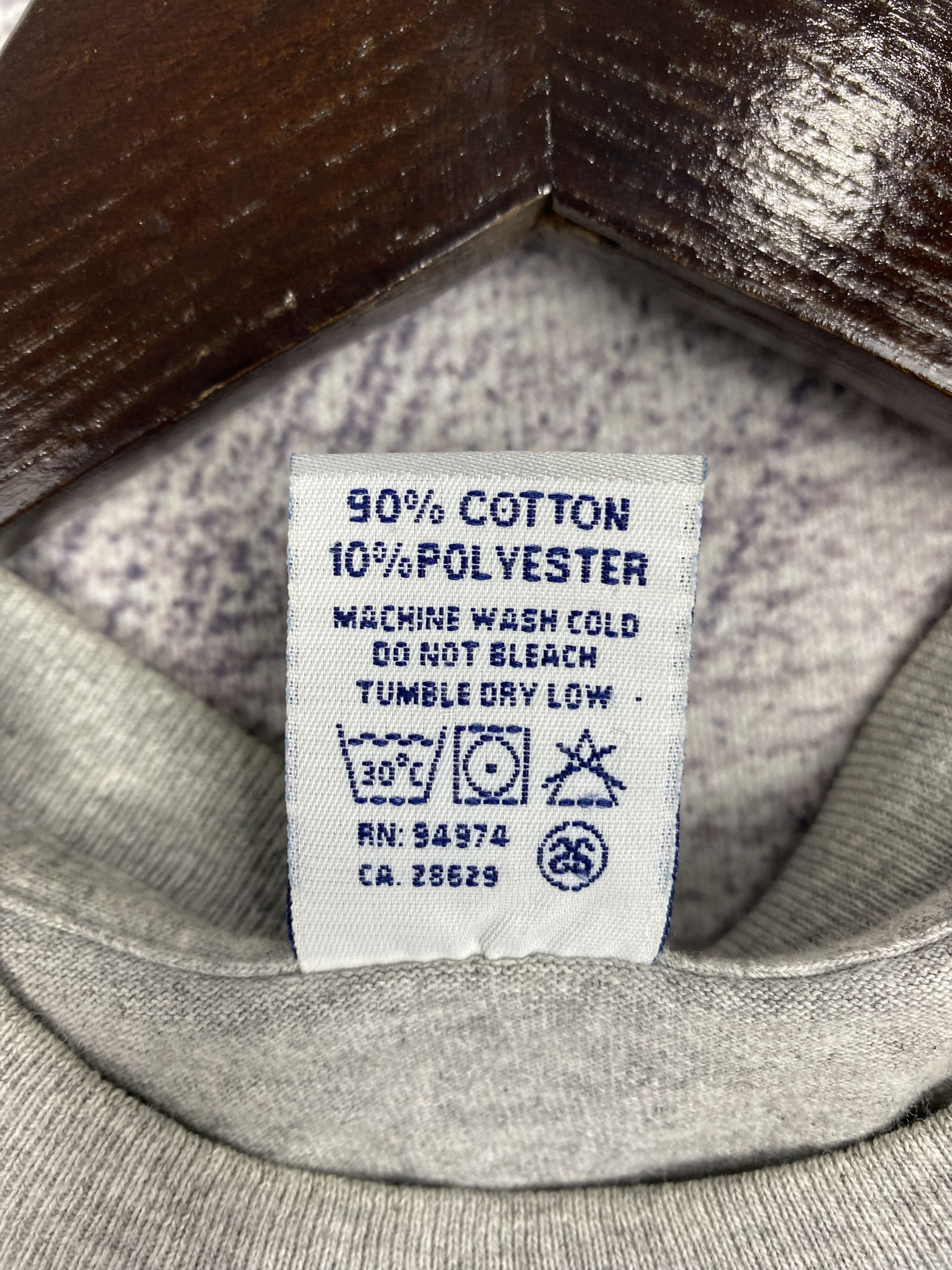 Stussy Vintage Stussy N°4 Logo Tee Grey with Yellow Monogram Print Size US M / EU 48-50 / 2 - 6 Thumbnail