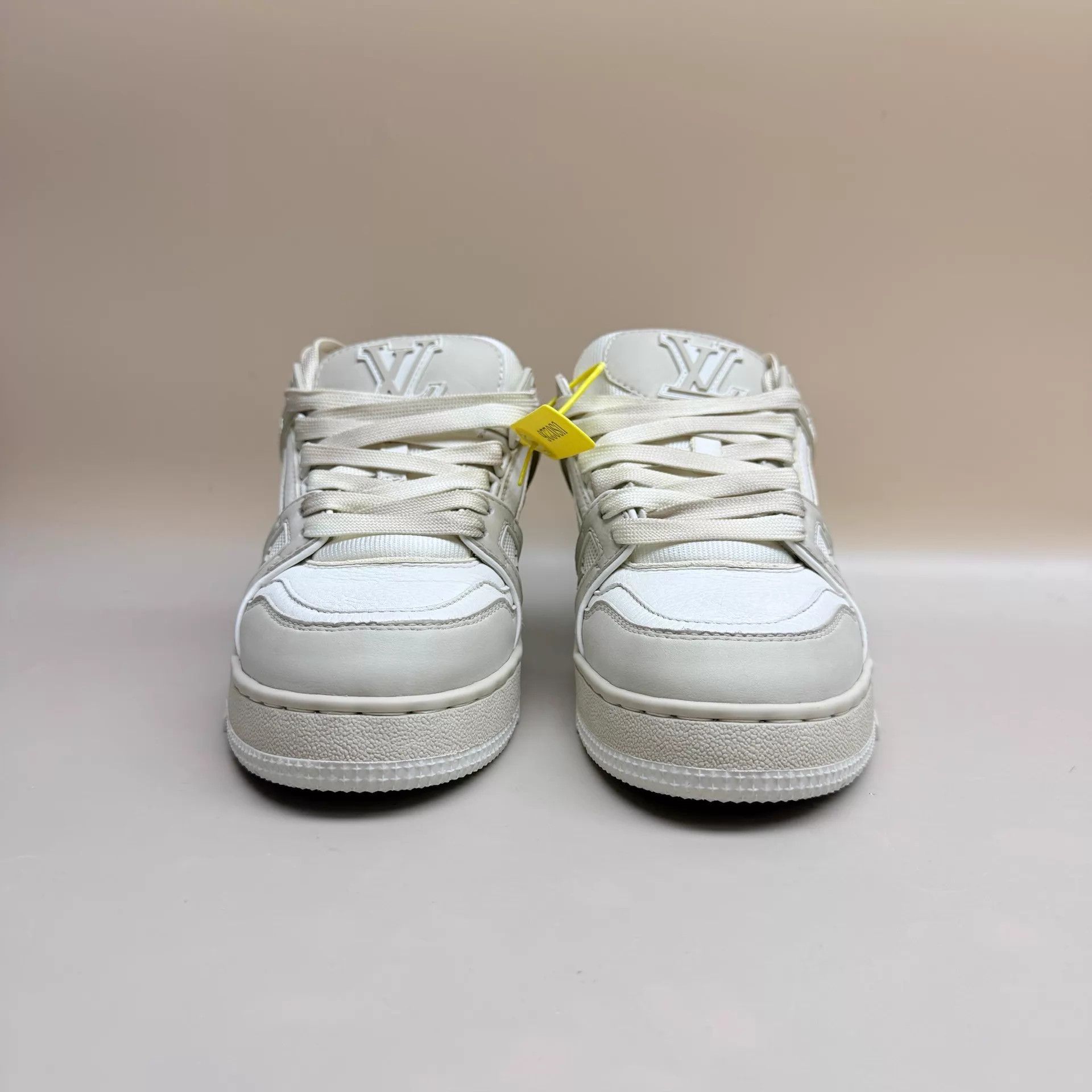 Louis Vuitton LV Trainer Latte Sneaker Women's EU 36.5 Size US 6 / IT 36 - 2 Thumbnail