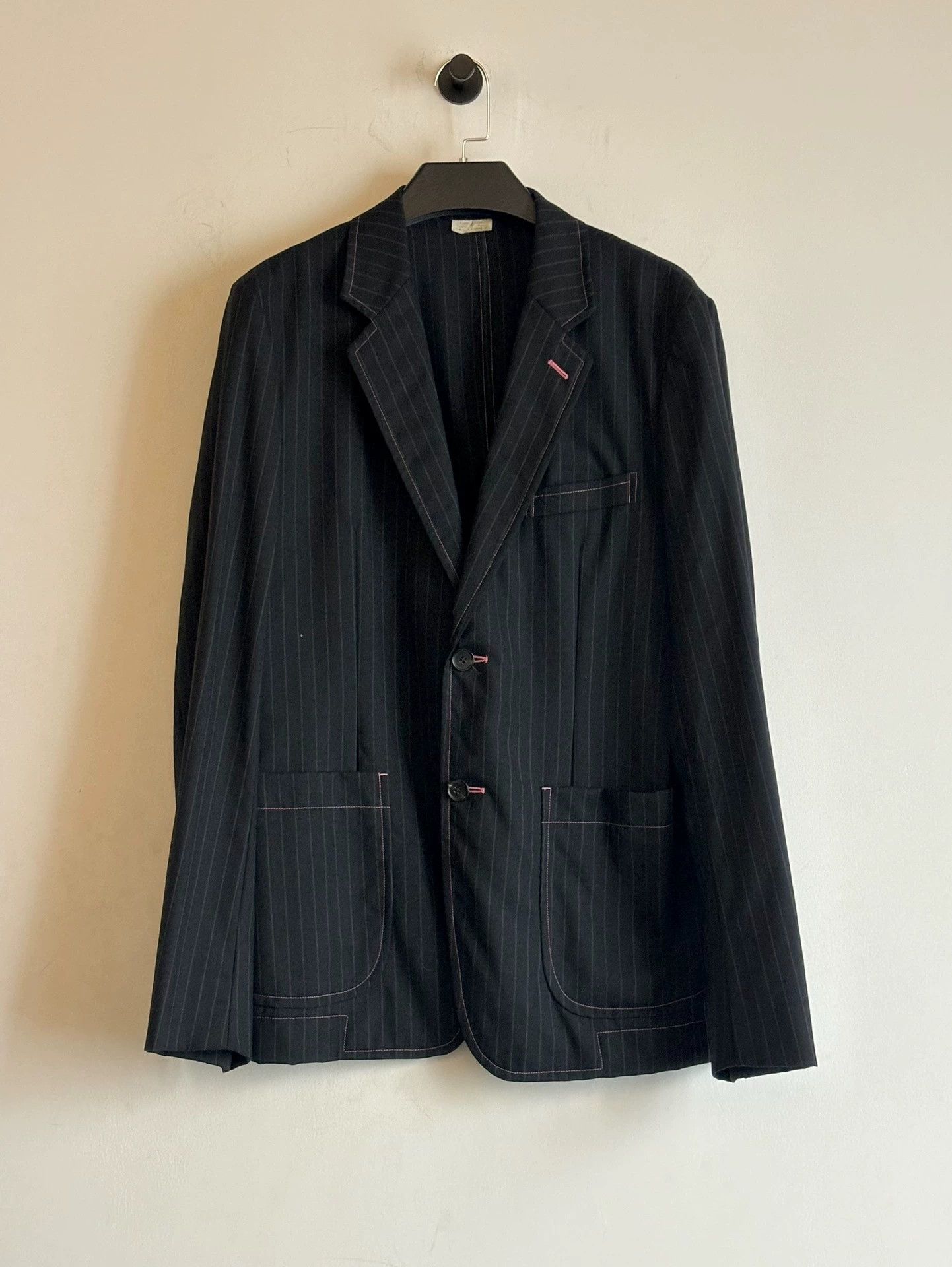 Comme des Garcons Comme Des Garcons Homme Deux S/S13 Pink Stitch Suit S Size US S / EU 44-46 / 1 - 2 Thumbnail