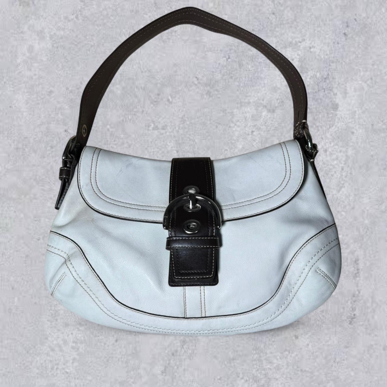 Coach Vintage Coach Soho Bag Y2K White Leather Handbag | Grailed