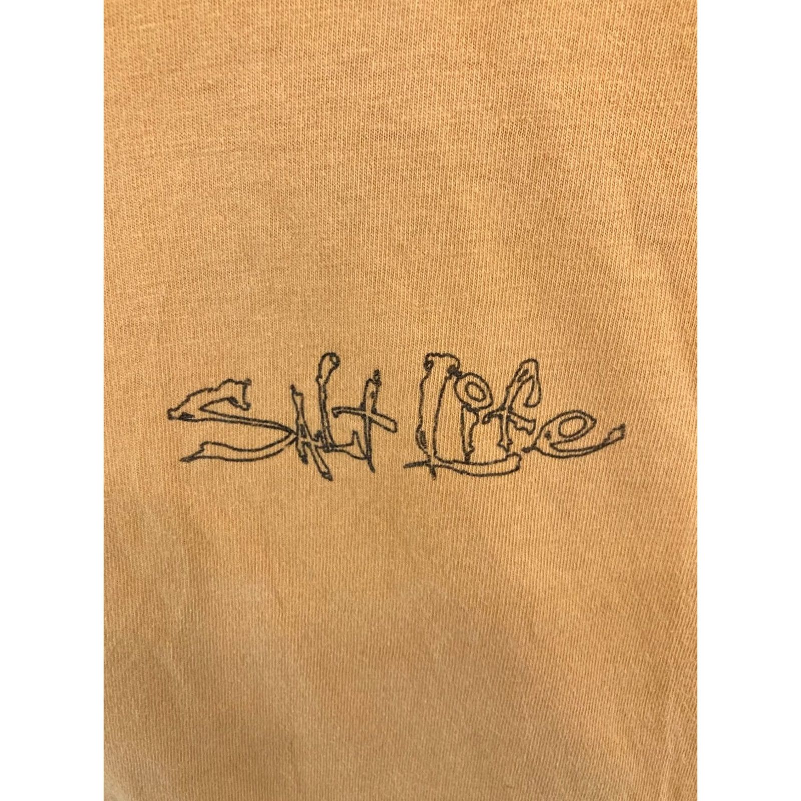 Vintage Salt Life Mens TShirt Large Yellow The Real Deal Fishing Outdoor Size US L / EU 52-54 / 3 - 4 Thumbnail
