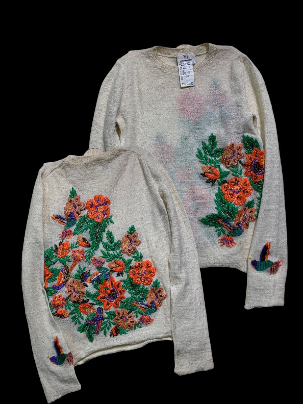 Y's × Yohji Yamamoto 🔥RARE Y’s YOHJI YAMAMOTO WOOL KNITTED JUMPER Size M / US 6-8 / IT 42-44 - 1 Thumbnail