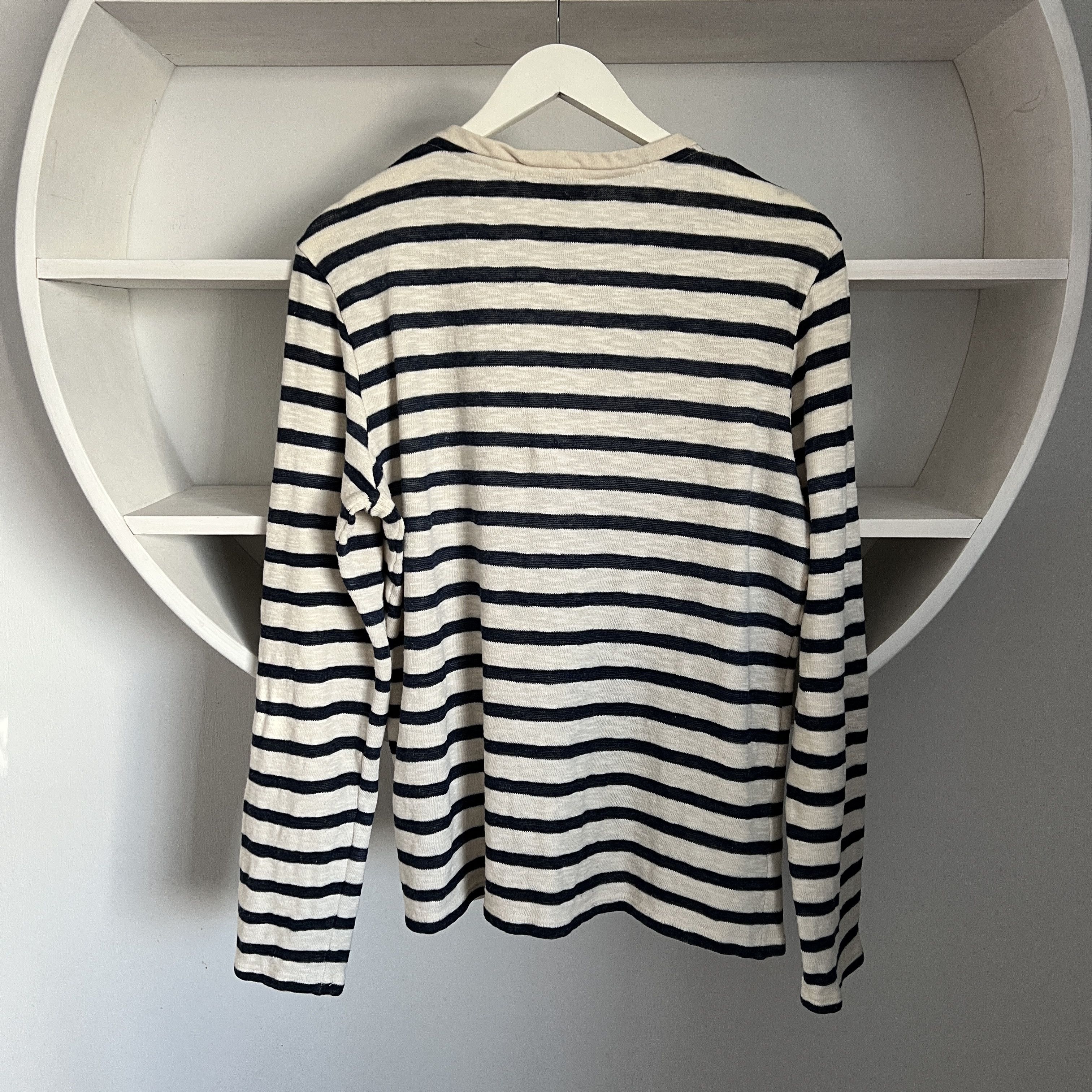 Japanese Brand × Saint James Men's SAINT JAMES Vintage Stripped Long Sleeve Size M-L Size US M / EU 48-50 / 2 - 2 Thumbnail