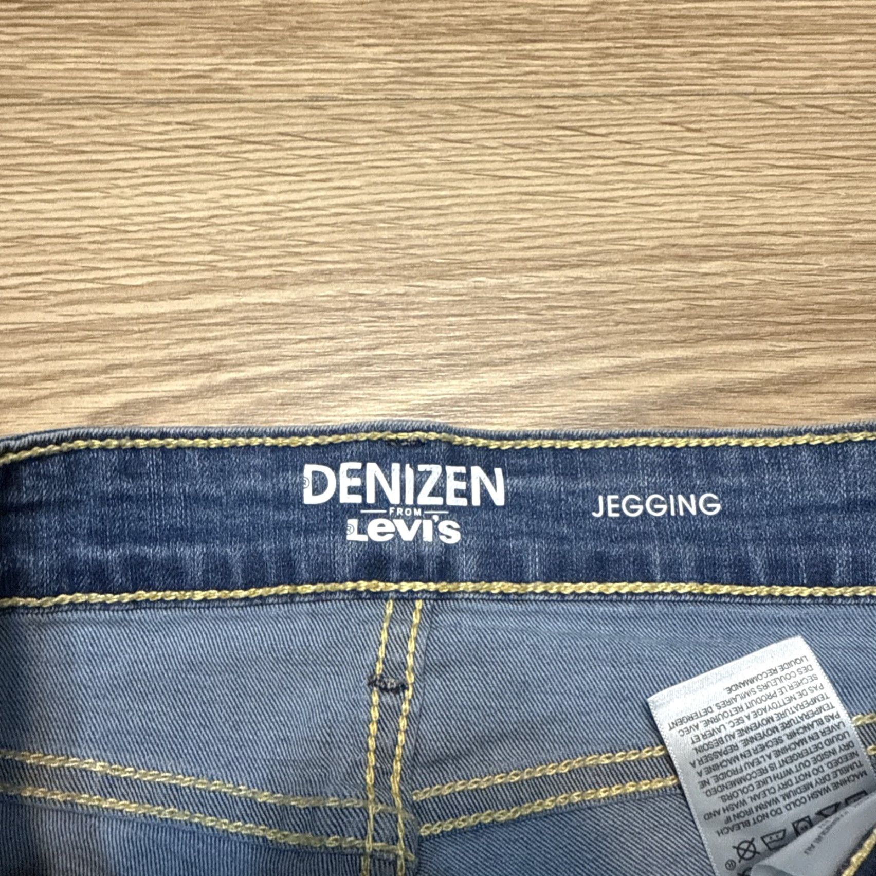 Denizen VINTAGE Levi's Denizen Women's Jeans Jegging Stretch Low Rise 5 Juniors Blue Size 27" / US 4 / IT 40 - 2 Thumbnail