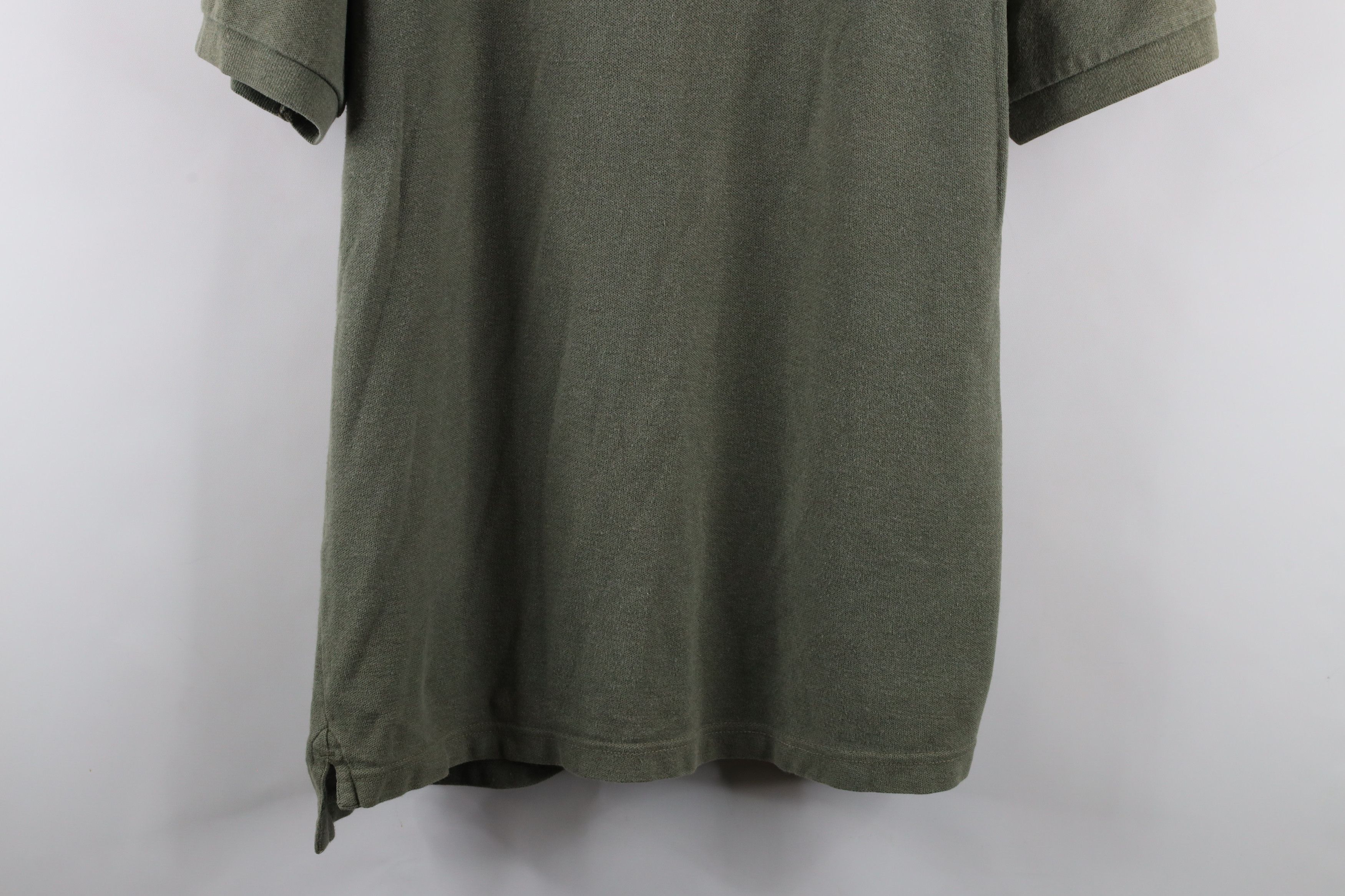 Ralph Lauren × Vintage Vintage 90s Chaps Ralph Lauren Monogram Polo Shirt Green Size US L / EU 52-54 / 3 - 3 Thumbnail