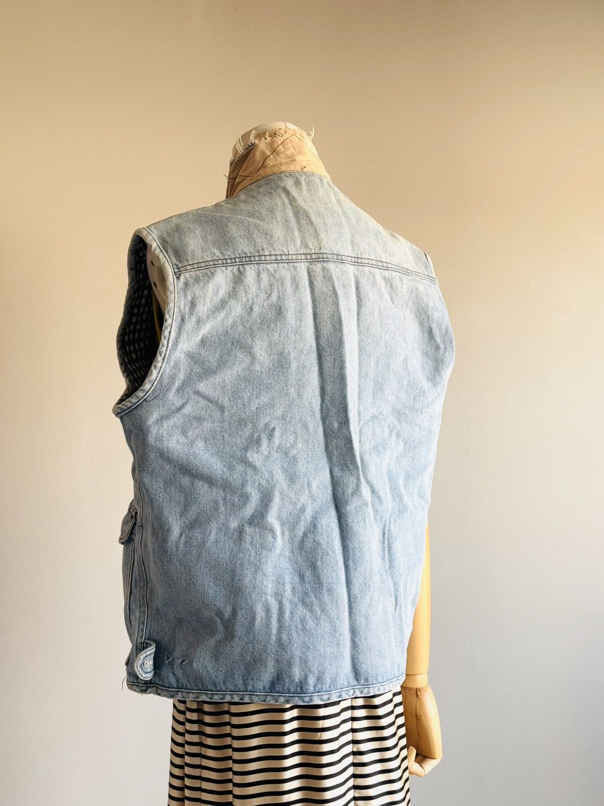 Valentino × Vintage RARE vintage Valentino denim jean vest Size XL / US 12-14 / IT 48-50 - 4 Thumbnail