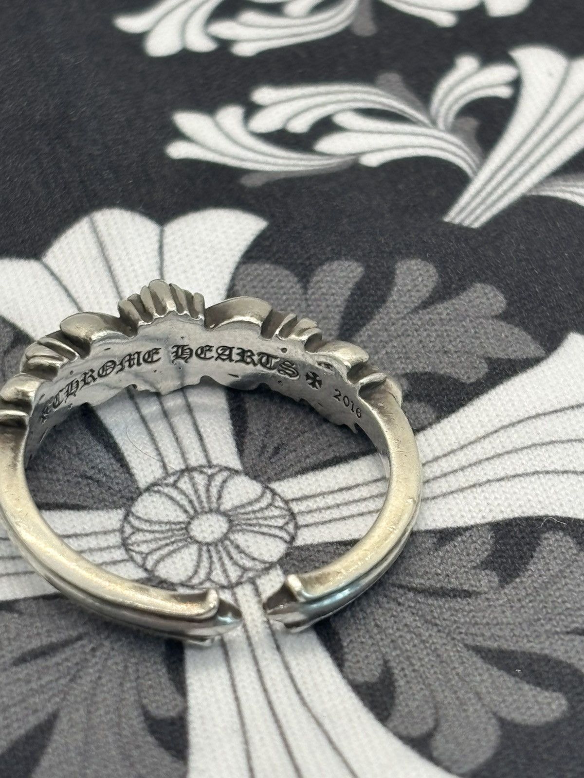 Chrome Hearts Chrome hearts diamond baby double floral ring Size ONE SIZE - 4 Thumbnail