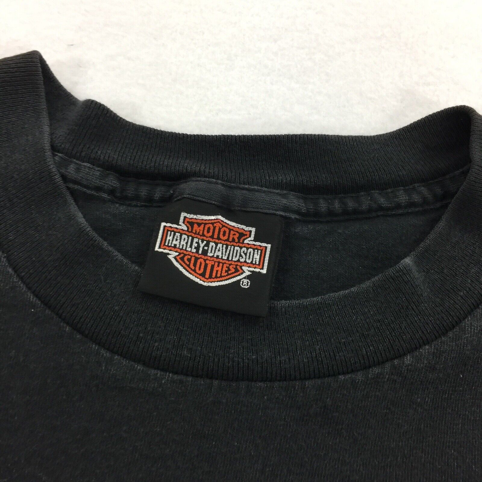 Harley Davidson × Vintage Vintage 1990s Harley Davidson Cafe Single Stitch T-Shirt Size US L / EU 52-54 / 3 - 3 Thumbnail