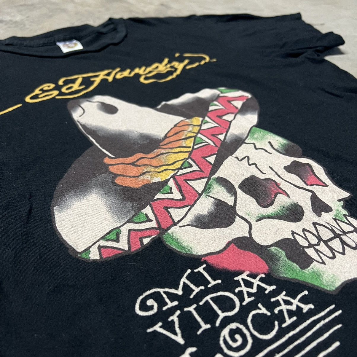 Affliction × Ed Hardy × Southpole Vintage 2000’s Y2K Ed Hardy “Mi Vida Loca” Graphic T-Shirt Size US L / EU 52-54 / 3 - 2 Thumbnail