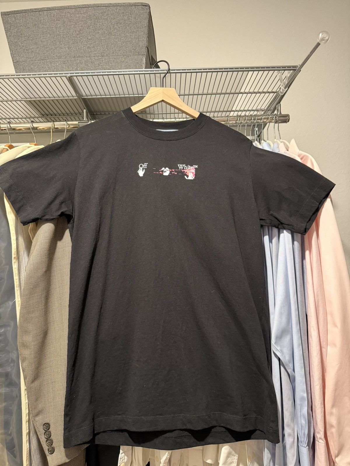 Off-White Off-White Graphic Tee Black Size US M / EU 48-50 / 2 - 1 Thumbnail