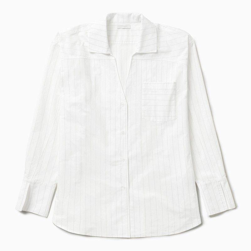 1989 STUDIO 1989 Studio Striped L/S Shirt Dress White Size XS / US 0-2 / IT 36-38 - 1 Thumbnail