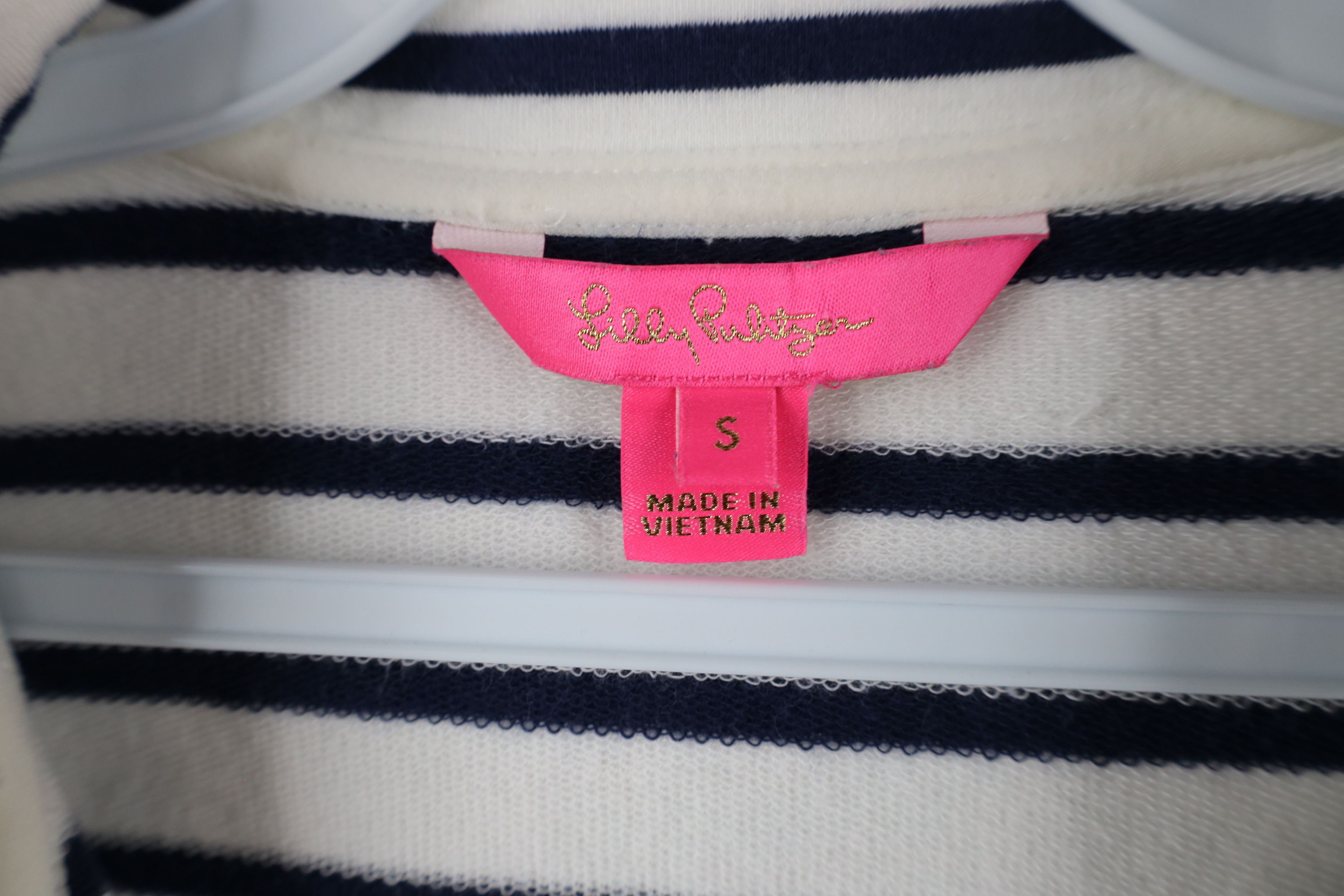 Lilly Pulitzer × Vintage Lilly Pulitzer Bennett Striped French Terry Full Zip Jacket Size S / US 4 / IT 40 - 7 Thumbnail