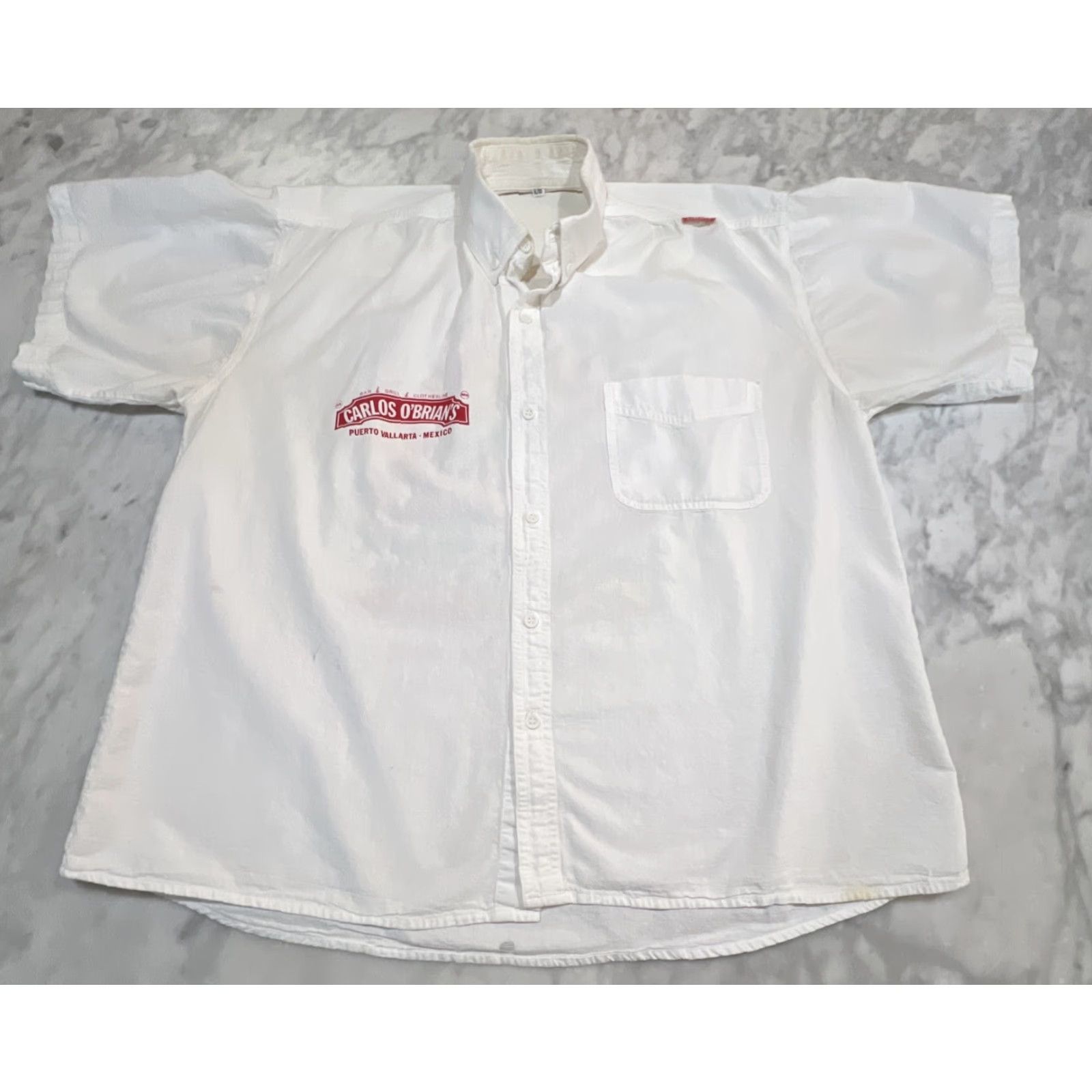Vintage VINTAGE Carlos’N Charlie’s White Button-Up Shirt Men XL Graphic Print 90s Mexico Casual Size US XL / EU 56 / 4 - 3 Thumbnail