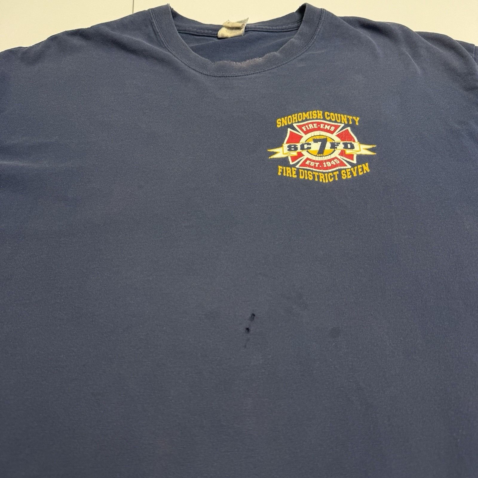 Vintage Vintage Snohomish Fire Dept T Shirt Mens XL Blue Y2K Fireman Size US XL / EU 56 / 4 - 6 Thumbnail