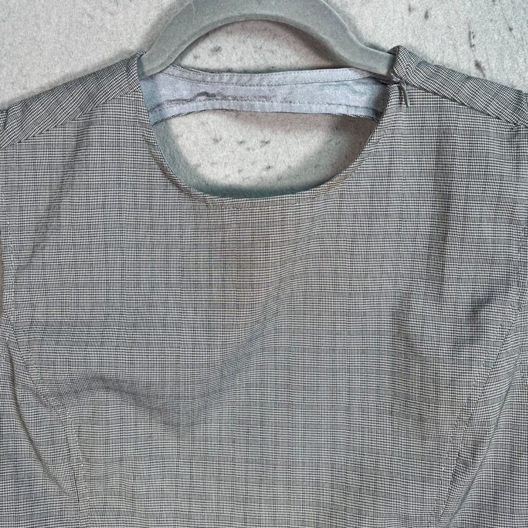 Lioness Lioness Gray Plaid Sleeveless Tie-Back Top Medium Polyester Blend Size M / US 6-8 / IT 42-44 - 5 Thumbnail