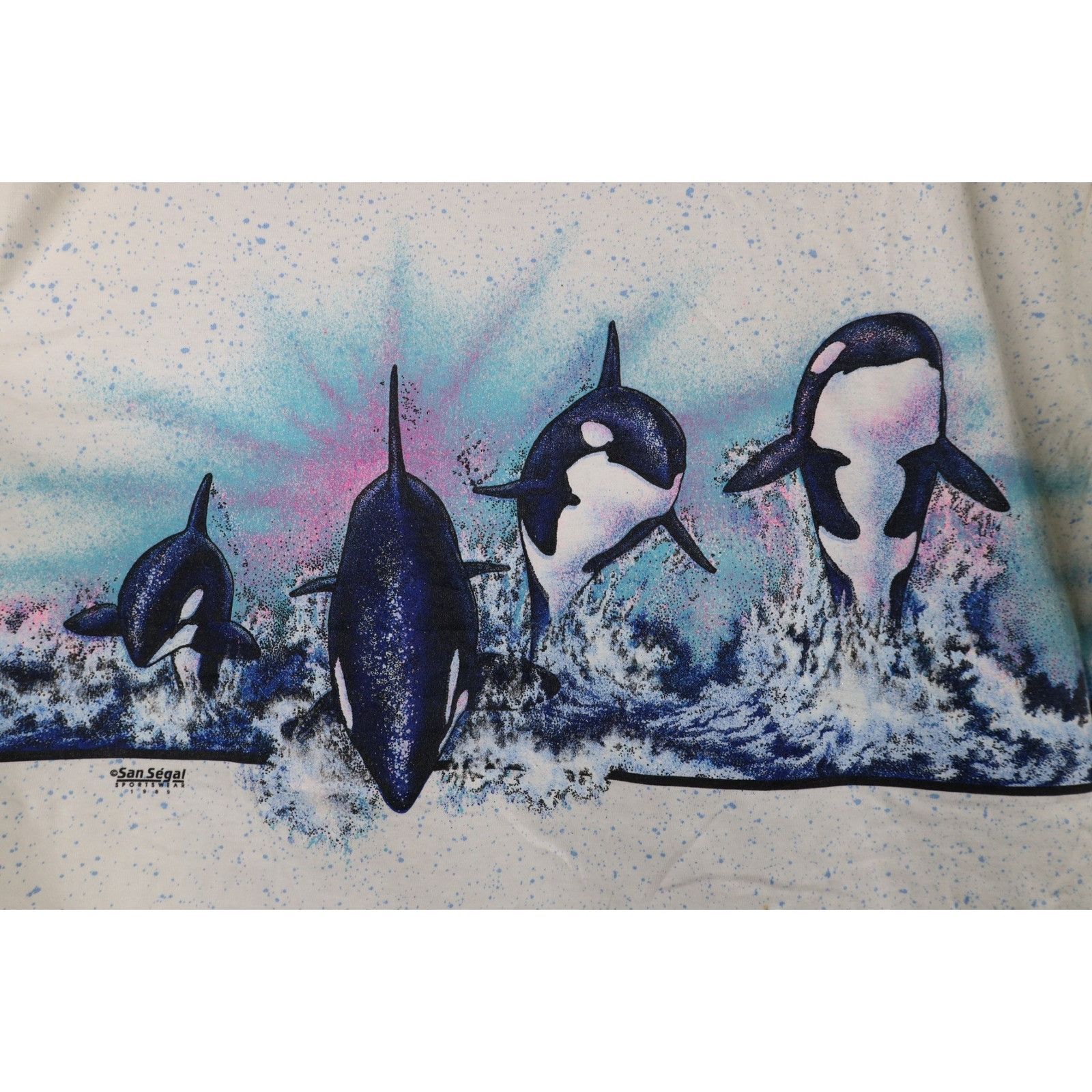 Vintage Deadstock Vintage 80s Sea World All Over Print T-Shirt Size US XL / EU 56 / 4 - 10 Thumbnail