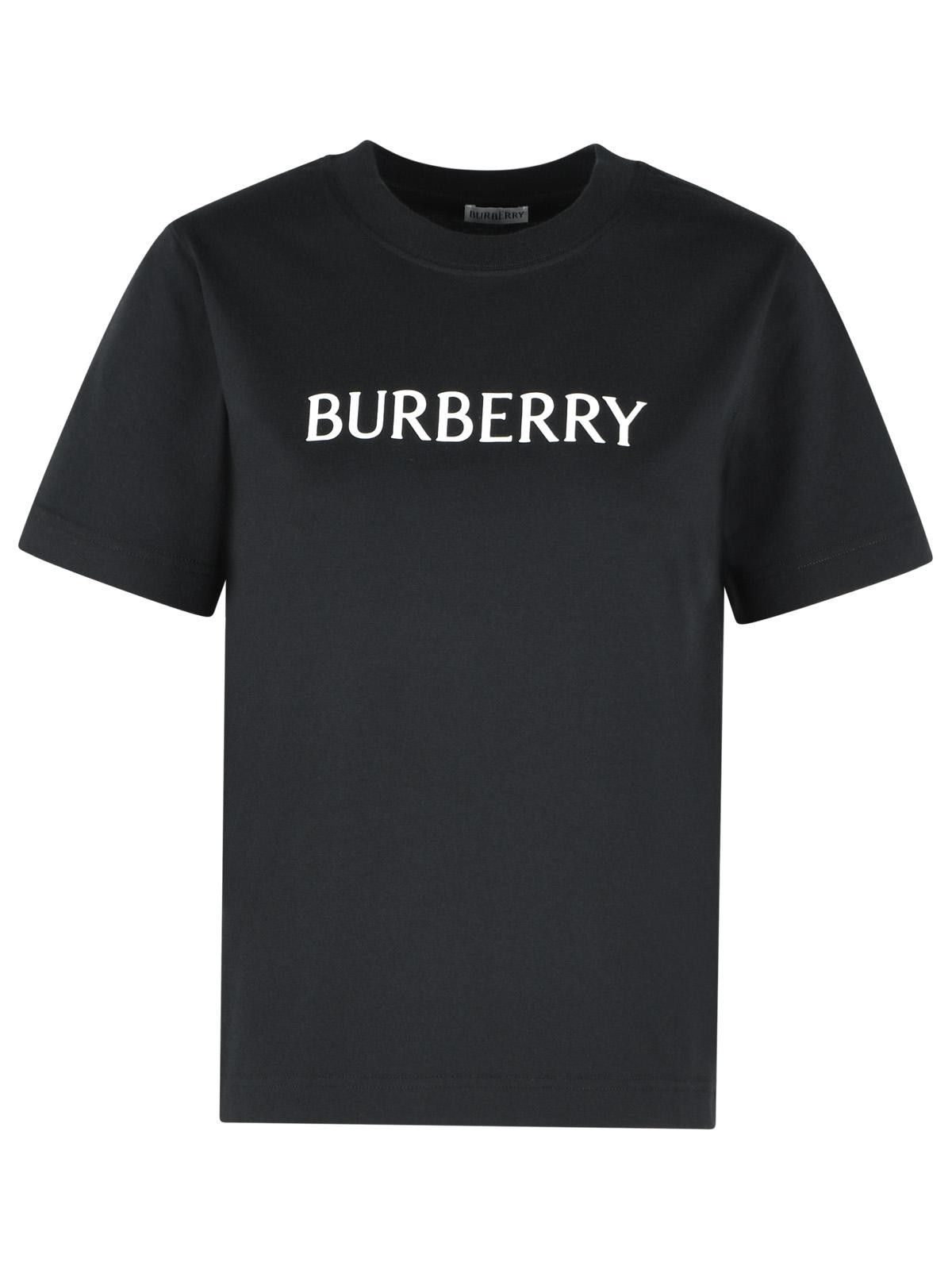 Burberry BURBERRY 'Frankie' Black Cotton T-Shirt Size M / US 6-8 / IT 42-44 - 1 Thumbnail