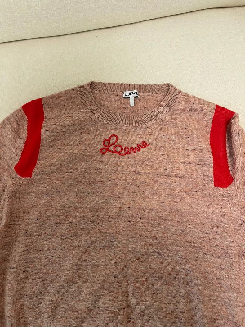 LOEWE Knitted cardigan in patchwork wool