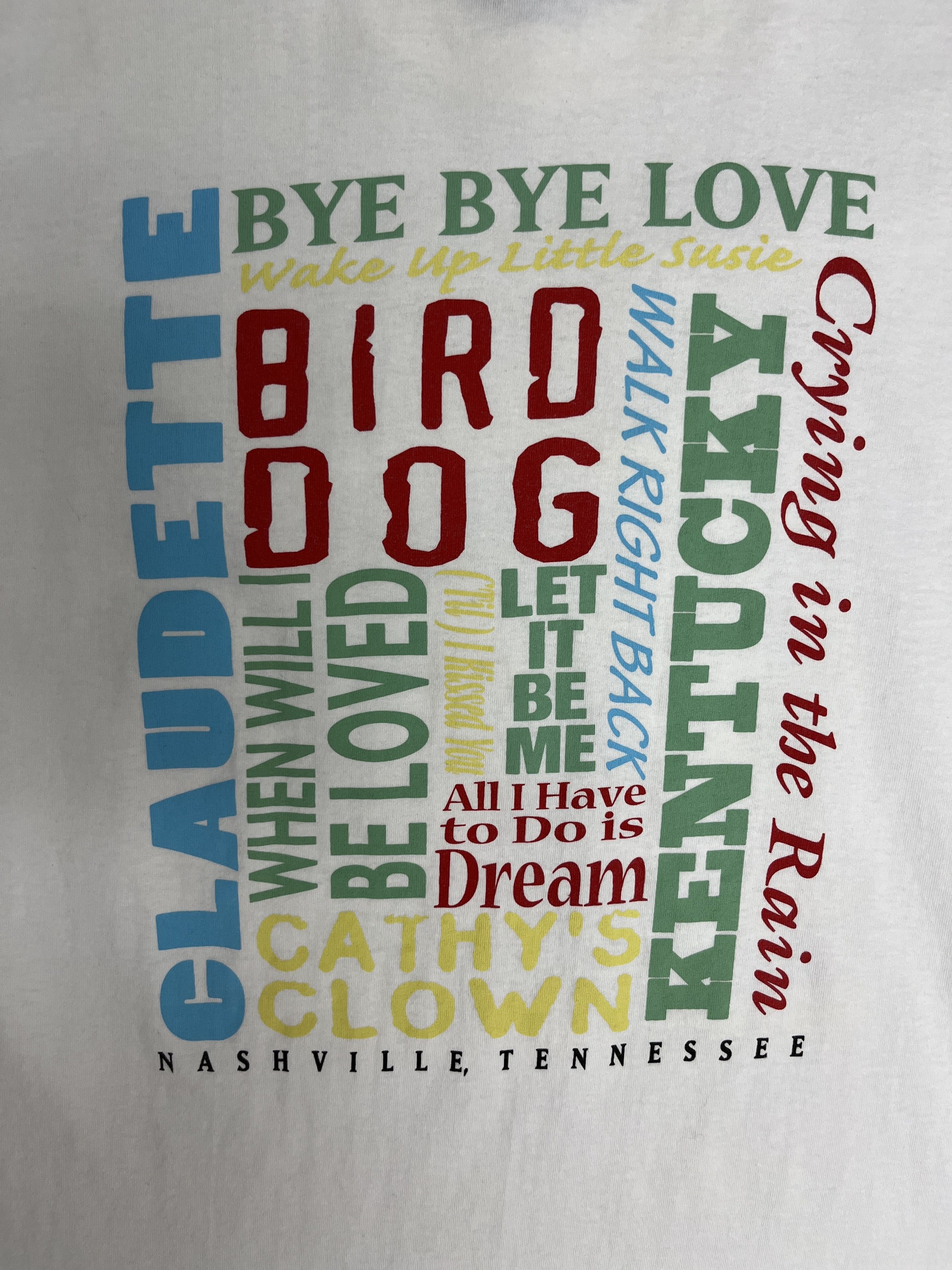Vintage Bye Bye Love The Everly Brothers Musical Vintage T-Shirt Tee Size US L / EU 52-54 / 3 - 5 Thumbnail