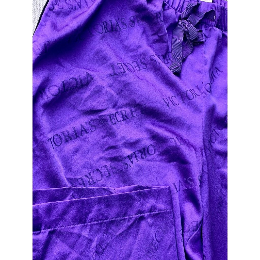 Victoria's Secret Victoria's Secret Purple Satin Pajama PJ Pants Women's S Size ONE SIZE - 2 Thumbnail