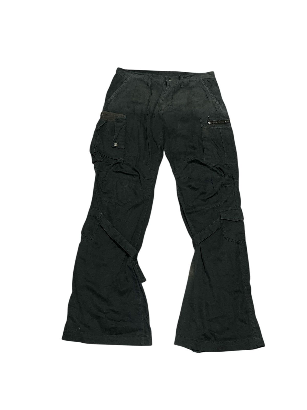 Size 31x33 Semantic Design Cargo Pants Black Bondage Pants