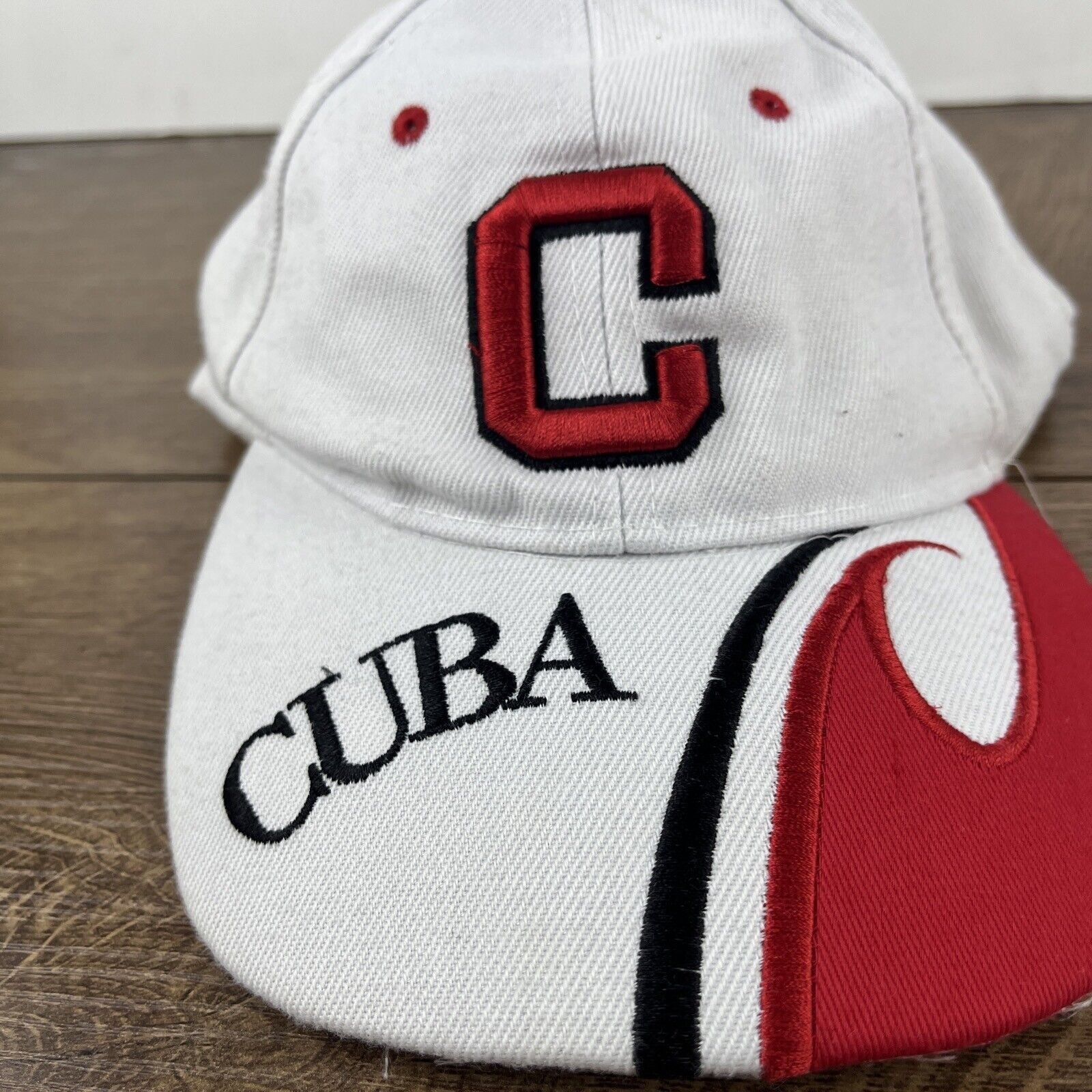 Other Cuba Hat Cuba White Hat Adjustable Adult Size Hat Cap Size ONE SIZE - 6 Thumbnail