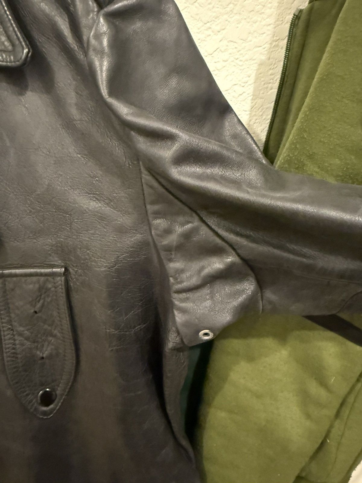 Ralph Lauren Sport “Polo Sport” Leather Peacoat – Vintage c. 1999. Perfect. Size US M / EU 48-50 / 2 - 9 Thumbnail