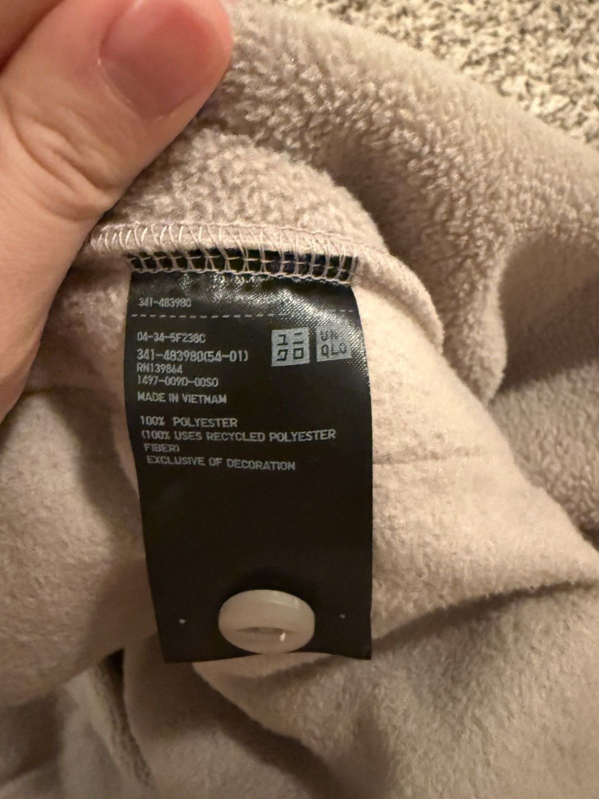 Needles × Uniqlo Uniqlo X Needles Fleece Cardigan Beige Size US S / EU 44-46 / 1 - 5 Thumbnail
