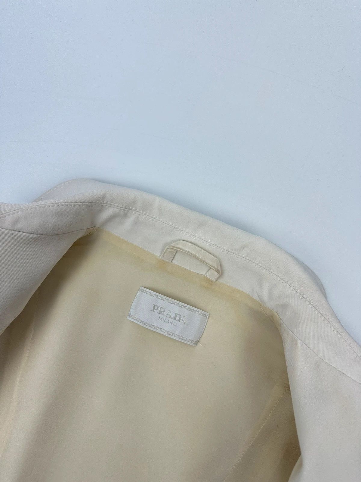 Prada Prada Milano FW1997 White Class Dress Shirt Jacket Size M / US 6-8 / IT 42-44 - 11 Thumbnail