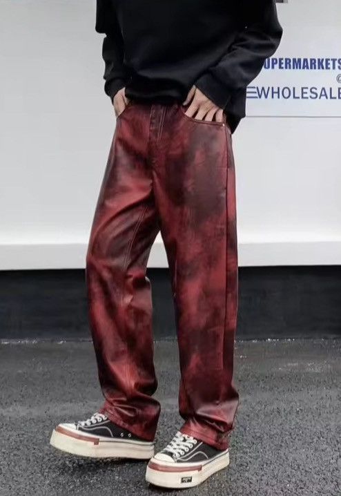 Leather Vibe Casual Straight PU Leather Pant Size US 32 / EU 48 - 5 Thumbnail
