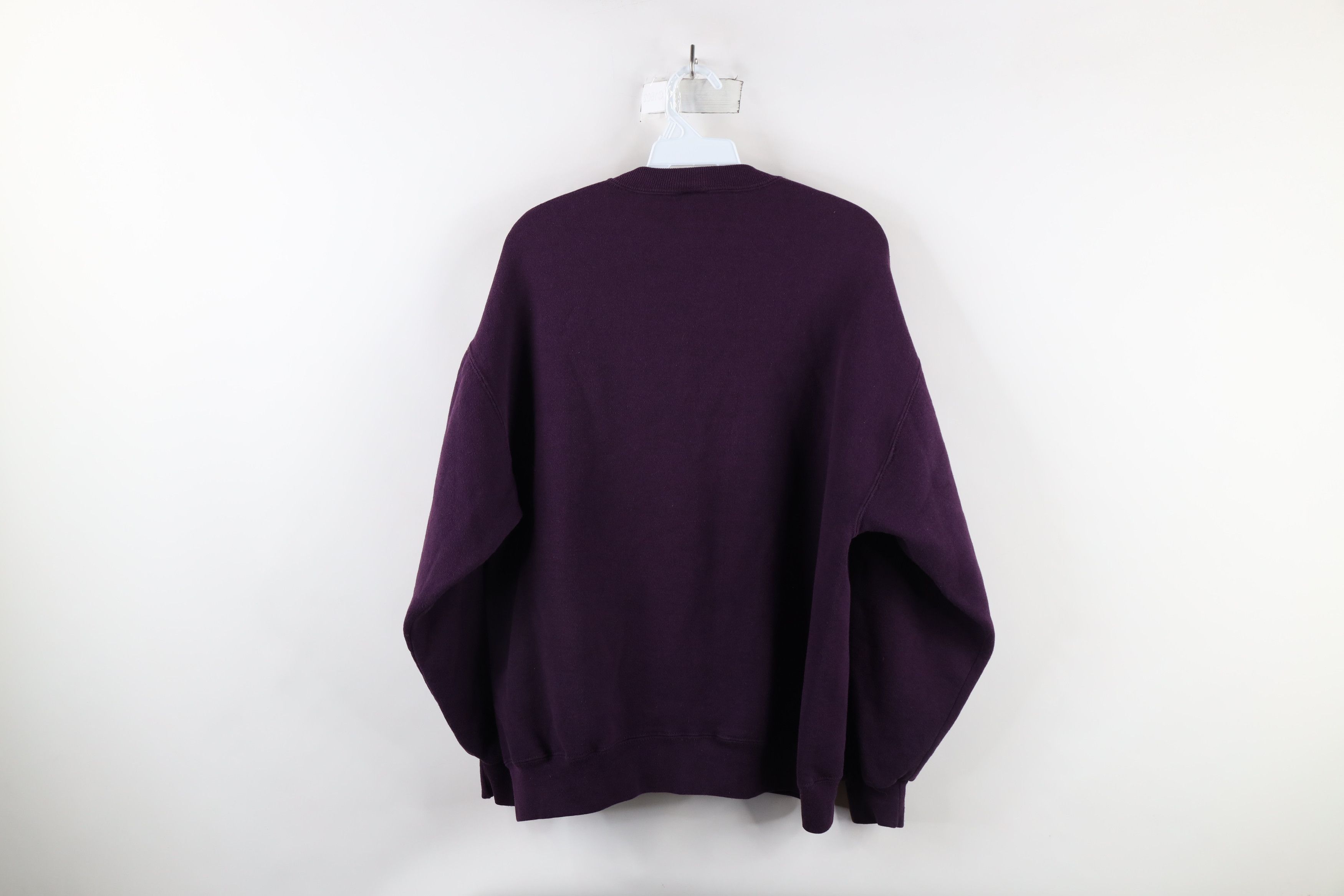 Vintage Vintage 90s Streetwear Crewneck Sweatshirt Eggplant Purple Size US L / EU 52-54 / 3 - 6 Thumbnail