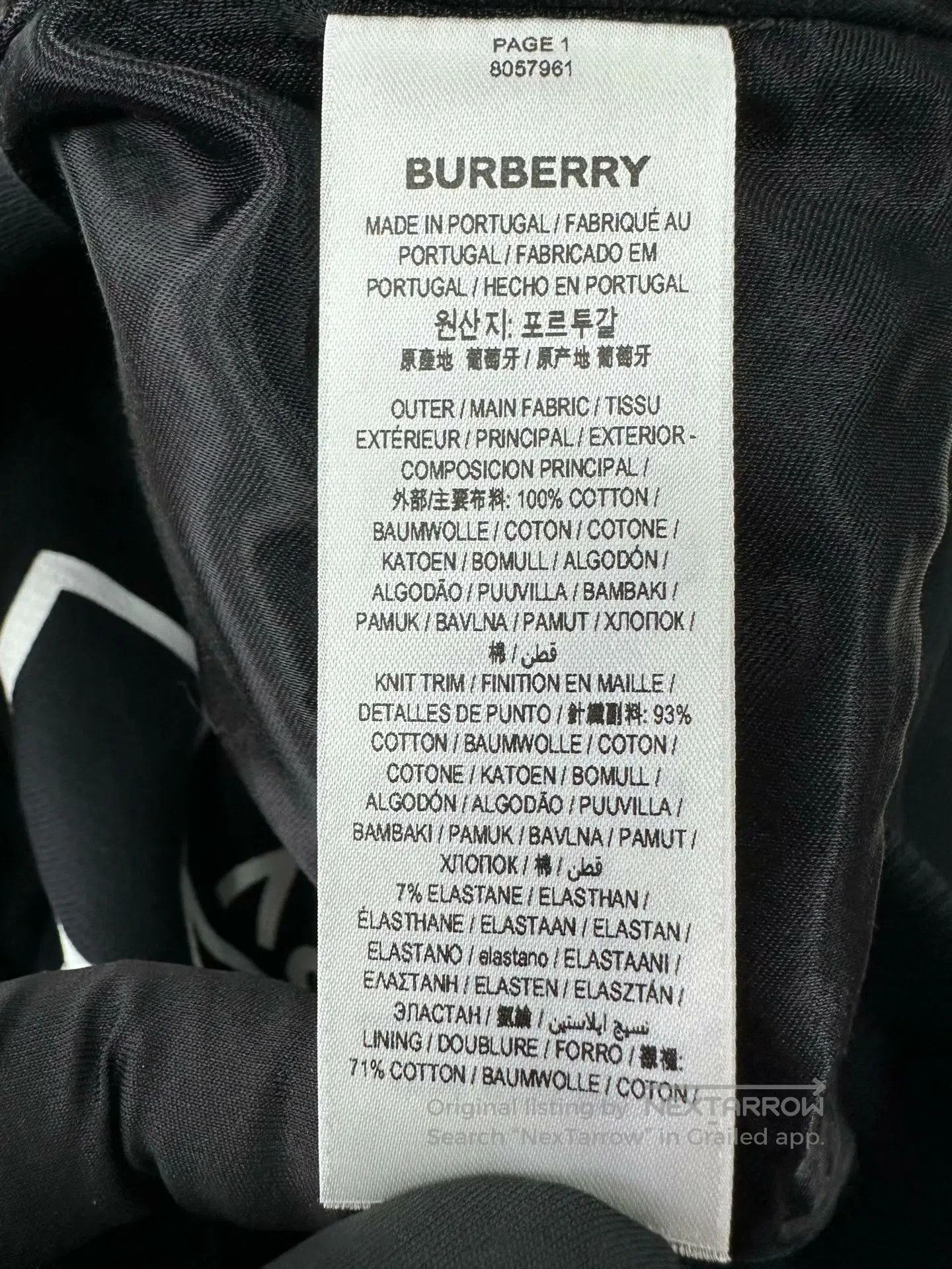 Burberry Burberry Black Warhorse Logo Printed Flight Jacket| Size M / US 6-8 / IT 42-44 - 4 Thumbnail