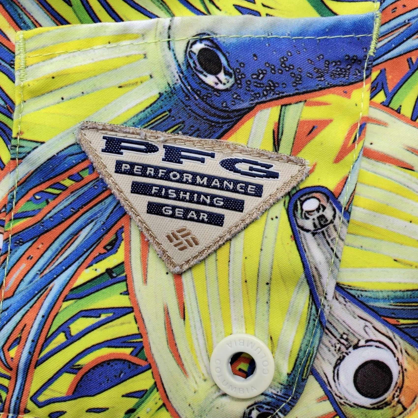 Vintage Columbia Mens 38 Multi Squid Lure Print PFG Fishing Board Shorts Shirt Bottom Mens Size US 38 / EU 54 - 7 Thumbnail