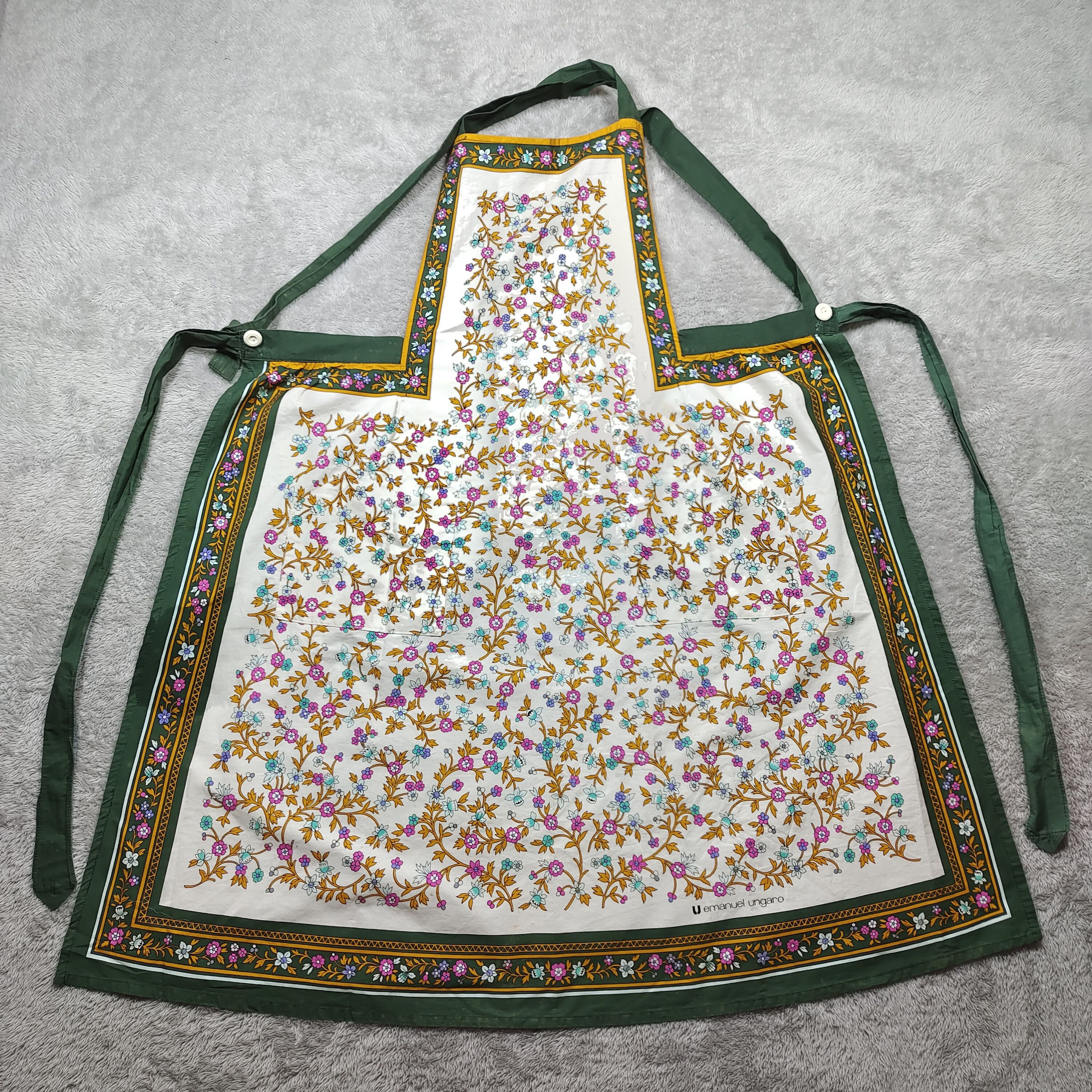 Emanuel Ungaro × Vintage EMANUEL UNGARO PARATIELE PARIS APRON Size ONE SIZE - 1 Thumbnail