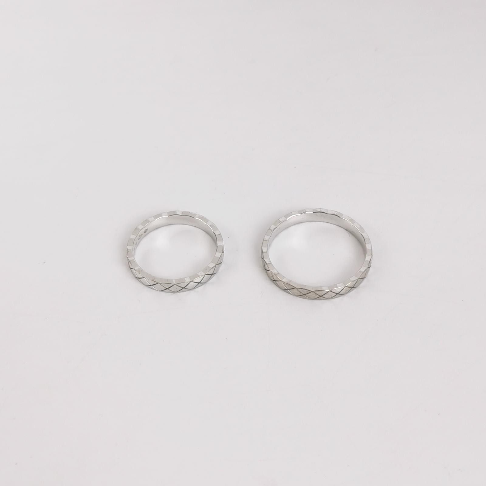 Chanel Chanel Coco Crush 18K White Gold Couple Ring Size 16 Size 2 Size ONE SIZE - 1 Thumbnail