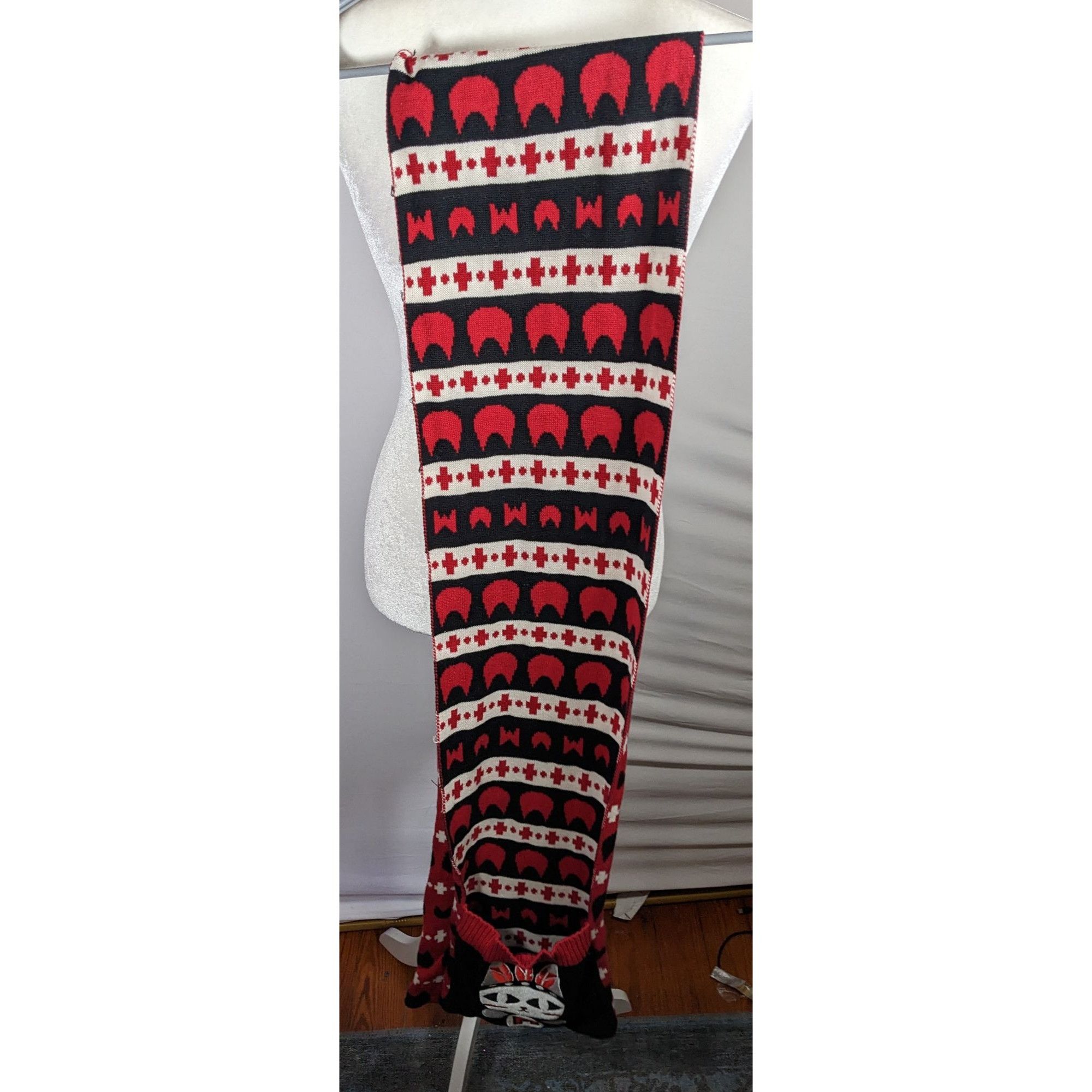 Other Azona A02 Black And Red Reversible Cat Scarf With Pockets Size ONE SIZE - 15 Thumbnail
