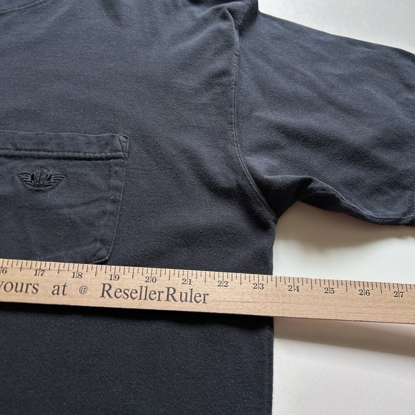 Vintage Vintage Sun Faded Black Blank Basic Pocket T Shirt XL Y2K Size US XL / EU 56 / 4 - 5 Thumbnail