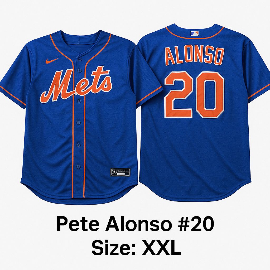 Nike Mets Pete Alonso Road Jersey Size US XXL / EU 58 / 5 - 1 Thumbnail