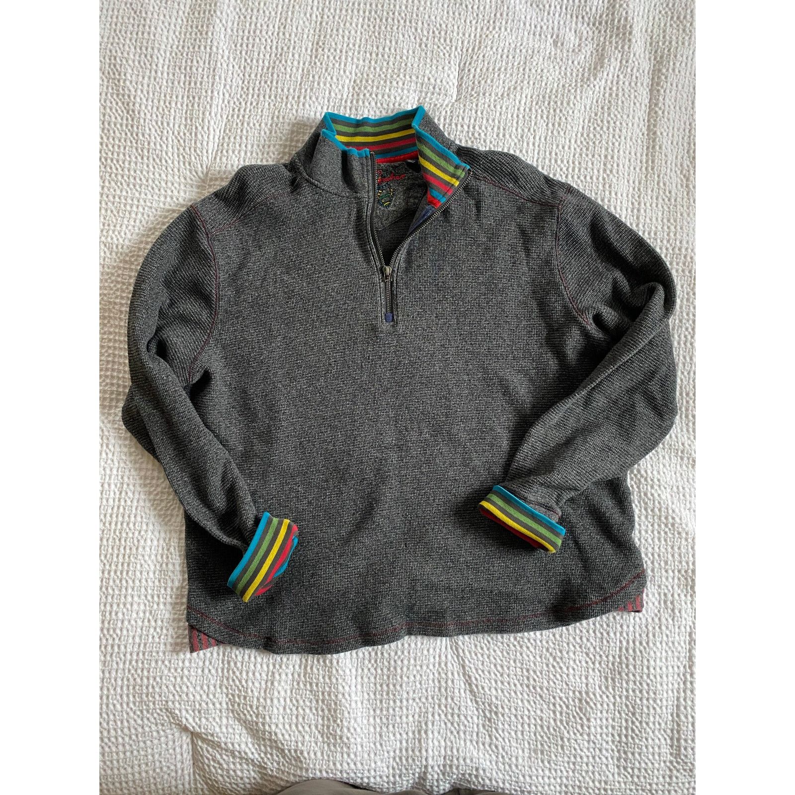Robert Graham NICE MENS ROBERT GRAHAM GRAY WAFFLE THERMAL SHIRT Size US L / EU 52-54 / 3 - 1 Thumbnail