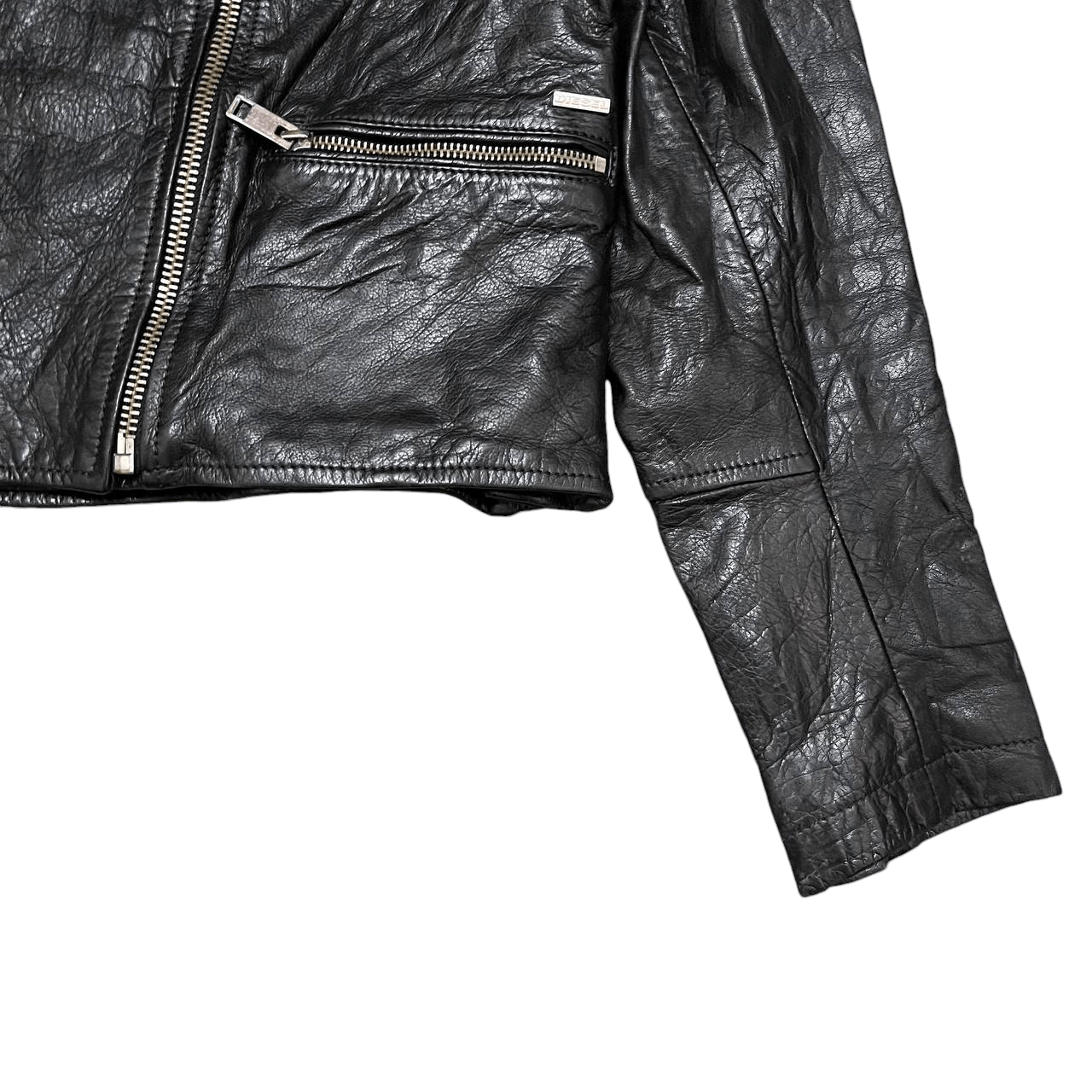 Diesel Vintage Diesel Superior Motorcycle Buffalo Leather Jacket Size US S / EU 44-46 / 1 - 4 Thumbnail
